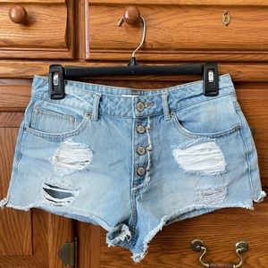 Denim shorts